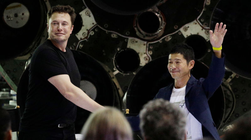 Japanese billionaire businessman revealed as SpaceX's first Moon traveler