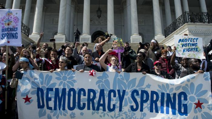“Democracy Spring” protests in DC led to arrests