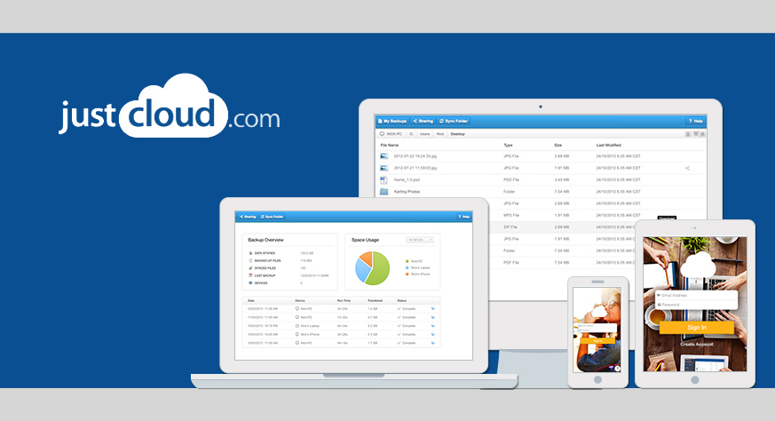 Cloud storage from JustCloud - now available at special rates