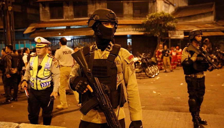 Bomber Attack Kills 3 officers at Jakarta Bus Station