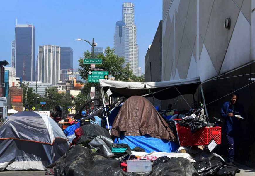 Donald Trump blames California laws and tolerance for street sleeping and homeless crisis