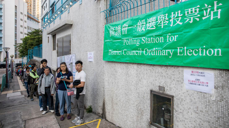 Beijing finally responds to Hong Kong election results after big win for democrats