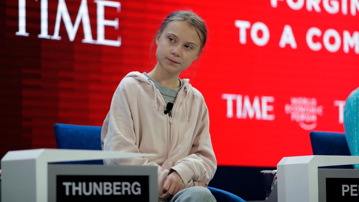 Greta Thunberg came with a burning message at Davos Forum